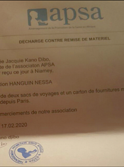 Apsa Décharge contre matériel